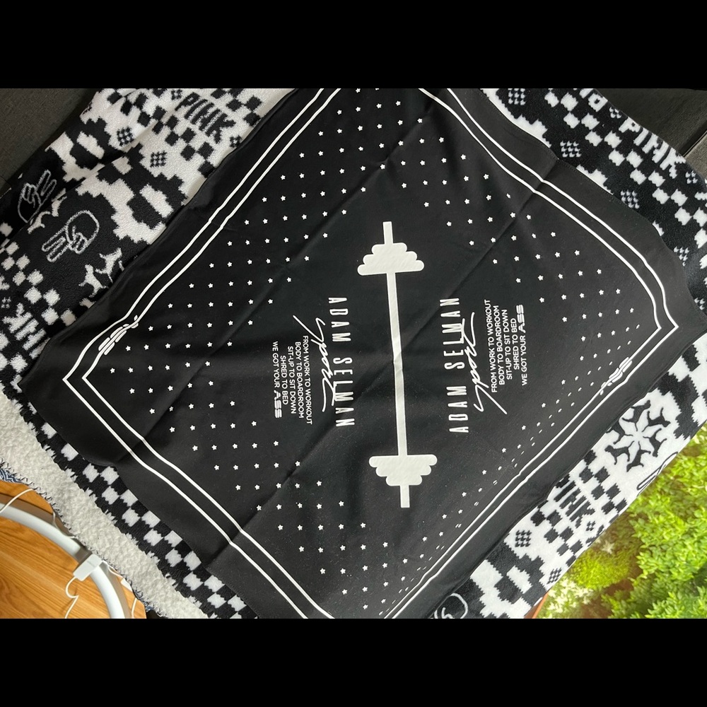 Adam Selman black and white bandana
